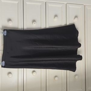 Black satin Blāshe skirt